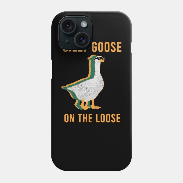 Silly Goose on the loose Retro Phone Case by Mortensen