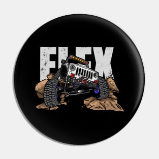 White Jeep Flex Pin