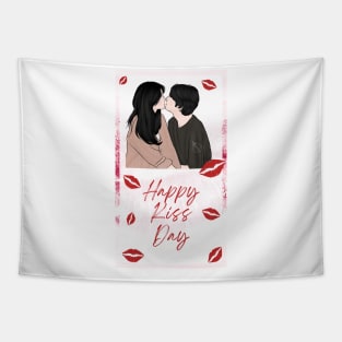 Tell Me That You Love Me Kiss Day Special Tapestry