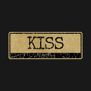 Aliska text black retro - kiss T-Shirt