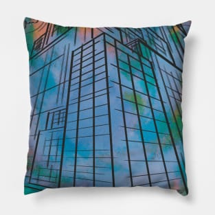 Anime buildings Pillow