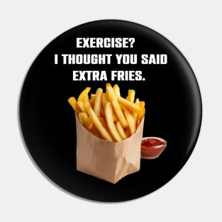 Funny Fries Lovers Gift Pin