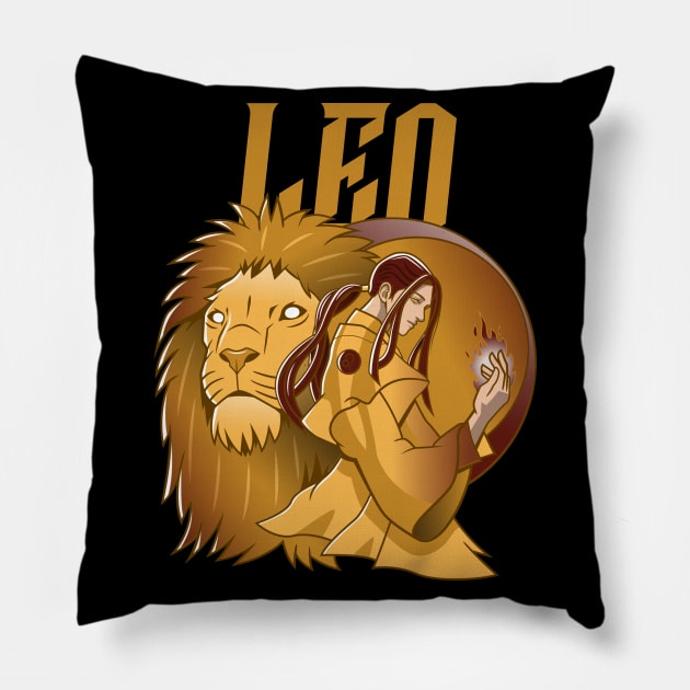 Leo / Zodiac Signs / Horoscope Pillow by Redboy