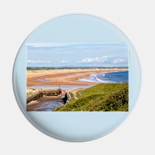 Northumbrian beach scene Pin