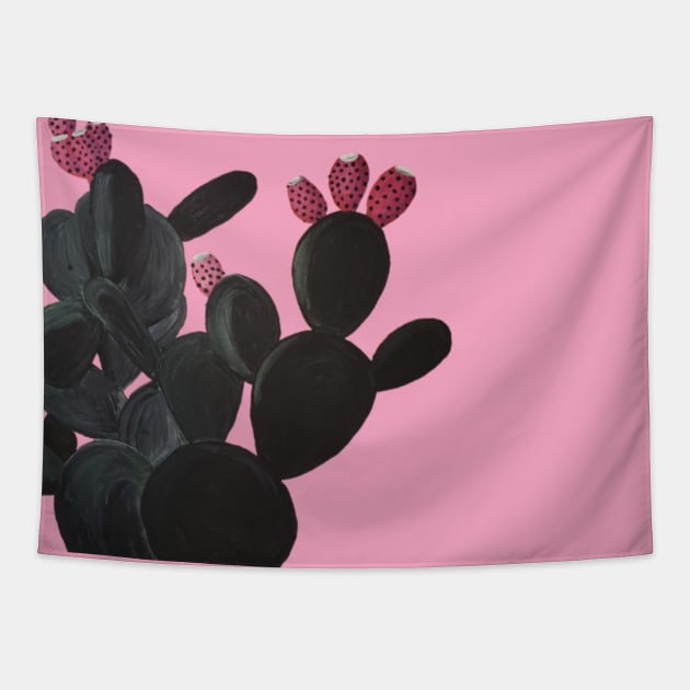 Prickly Pear Cactus Tapestry by Art by Bronwyn