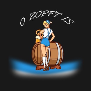 O Zopft Is Oktoberfest  Tshirt Oktoberfest Beer costume oktoberfest german costumes men octoberfest music hat bavarian for lederhosen T-Shirt