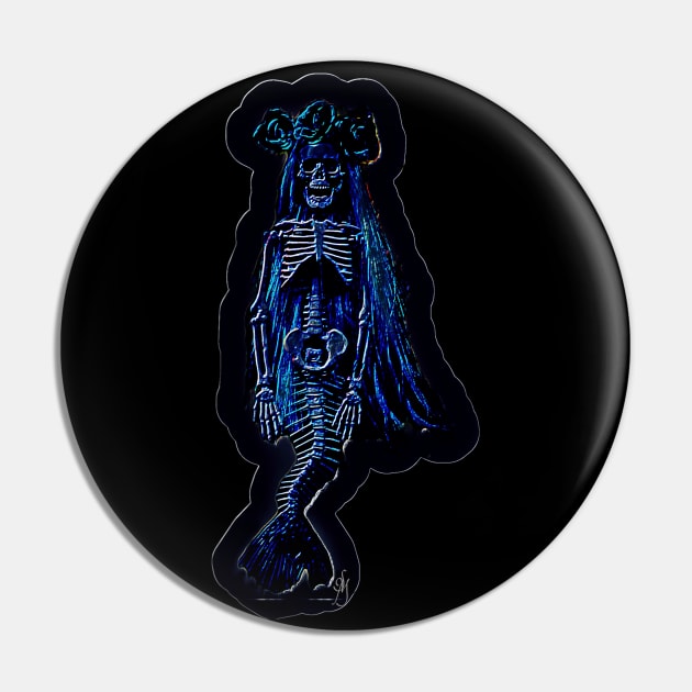 Day of the Dead Mermaid Pin by Share_1