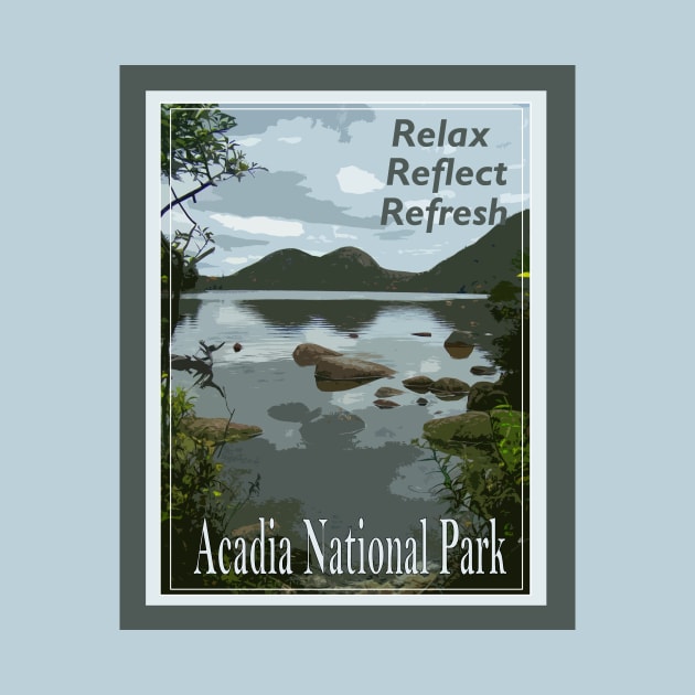 Lispe Relax Reflect Refresh Acadia National Park by Lispe