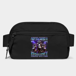 Funny Raccoons Off To Cause A Kerfuffle bootleg retro design Bag