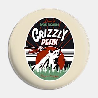 Vintage Grizzly Pin