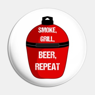 "Smoke, Grill, Beer, Repeat" BBQ Pin