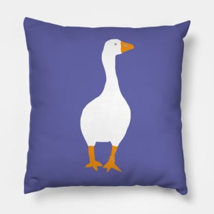 Minimal Abstract White Goose Gamer Pillow