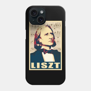 Franz Liszt musical notes Phone Case