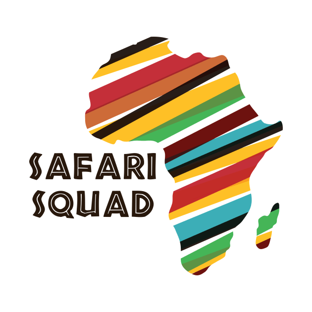 Safari Squad – Kids & Adults Africa Continent Graphic Design by Destination Christian Faith Designs