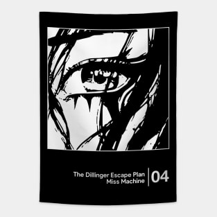 The Dillinger Escape Plan / Minimalist Graphic Design Artwork Tapestry