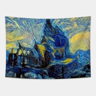 Dragonsreach Skyrim Starry Night Tapestry