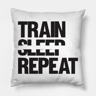 Train Sleep Repeat - Basketball Shirt Pillow