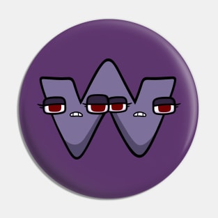 W | Alphabet Lore Pin