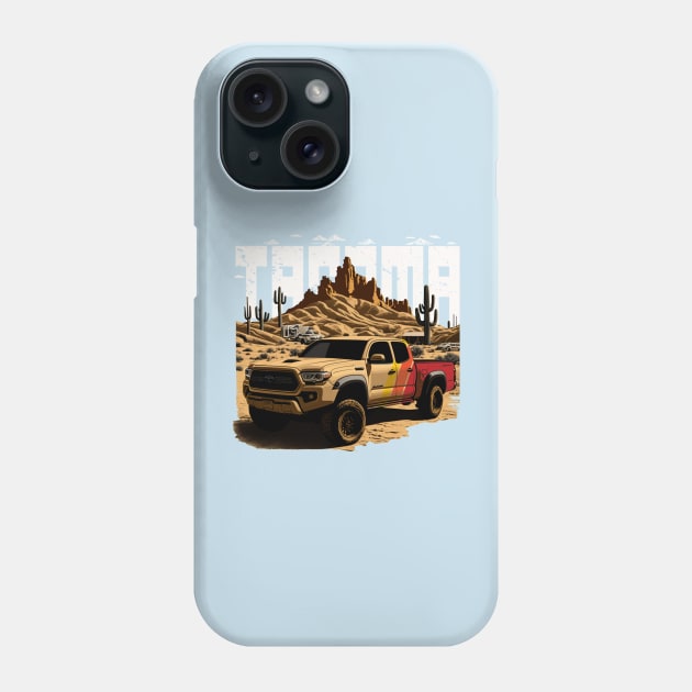 Tacoma Offroad Vintage Style Design Phone Case by Kid Relic