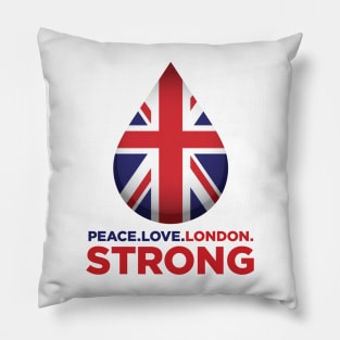 Peace. Love. London. Strong Pillow