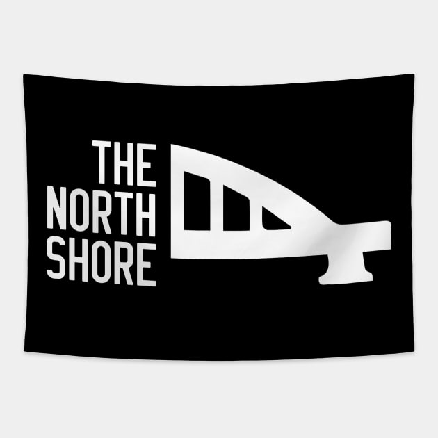 The North Shore Bridge Tapestry by HaleiwaNorthShoreSign