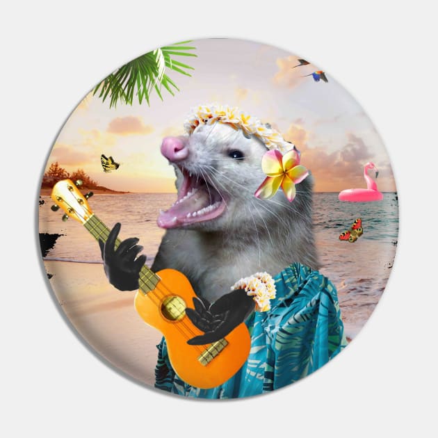 Hawaiian Possum Pin by Random Galaxy