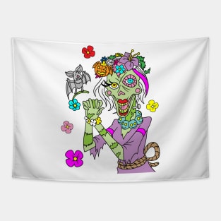 Zombie bride - Halloween Gift Tapestry