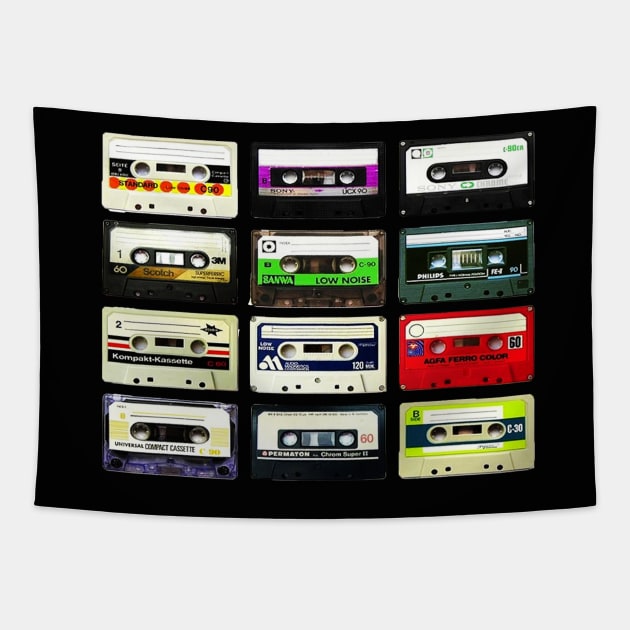 Mixtape T- shirt. Tapestry by NineBlack