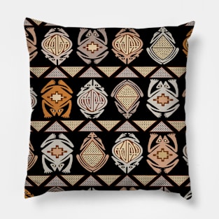 Tribal Leap Frogs Pillow