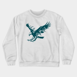 Philadelphia Eagles Womens Black Gertrude Vintage Crew Sweatshirt