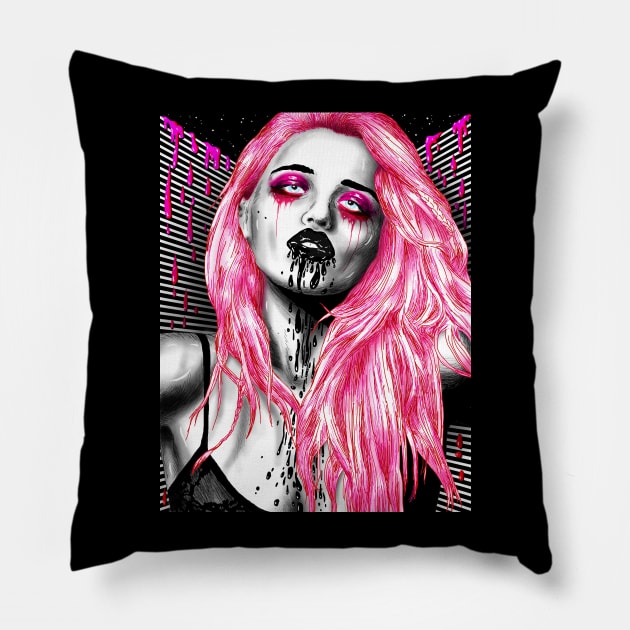 Florida Summer Nights Pillow by VeronicaLux