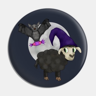 Halloween black sheep Pin