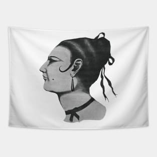 Latin woman side face Tapestry