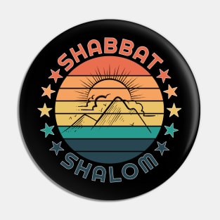 Shabbat Shalom Pin