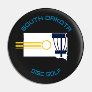 South Dakota Disc Golf - State Shape Dark Pin