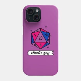 Bisexual Pride Chaotic Gay DND D20 Phone Case