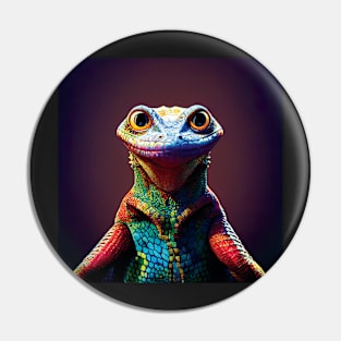 Colourful Lizard Master Pin