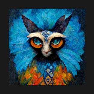 Siamese Cat With Owl Body T-Shirt