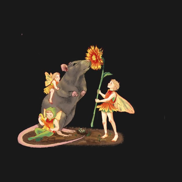 Rat and Flower Fairies by Maikkai