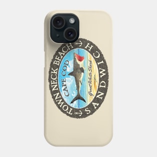 Town Neck Beach, Sandwich, Massachusetts (Cape Cod) Great White Shark Phone Case