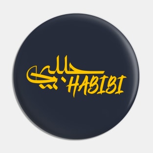 cool my lover / my habibi cool gift for gf or bf yellow , yalla habibi cute  habibi shirt Pin