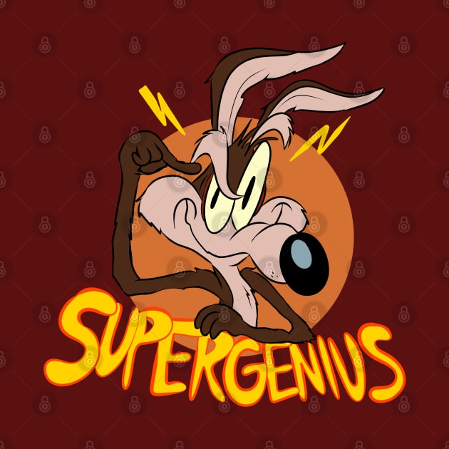 Supergenius (die-cut sticker) by D.J. Berry