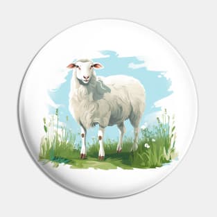 White Sheep Pin