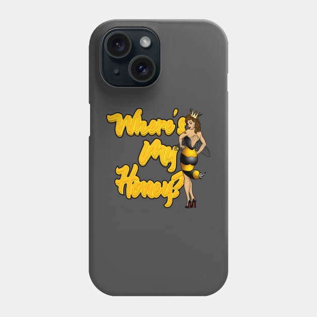 Where's My Honey? - Queen Bee Phone Case by Amanda Lucas