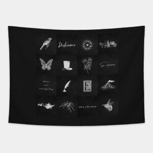 DICKINSON SERIES ART MONOCHROME PATTERN DESIGN MERCH Tapestry