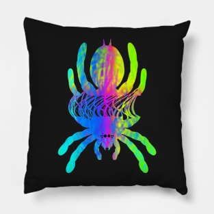 Tarantula Silhouette V19 (Tie Dye) Pillow