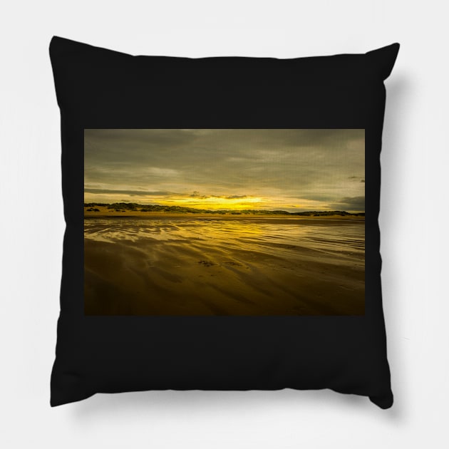 Duridge Bay at sunset Pillow by tynesidephotos