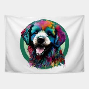 Colourful Bichon Frise Tapestry