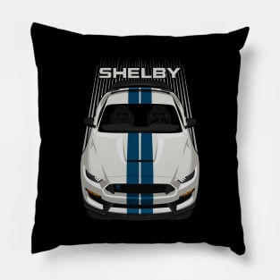 Ford Mustang Shelby GT350R 2015 - 2020 - Heritage Edition - Wimbledon White - Guardsman Blue Stripe Pillow