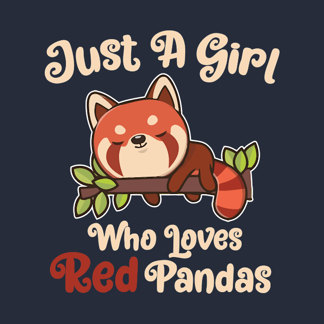 Girl gift red panda T-Shirt by MD NASIR UDDIN